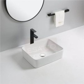 Econokit Borde NC Paquete Lavabo grifo negro cuadrado contra y céspol