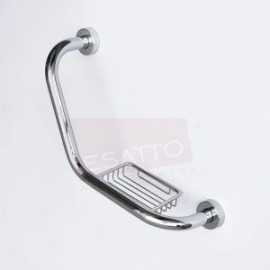 Barra de seguridad con jabonera cromo 34005