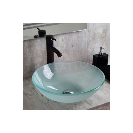 Econokit Drop Satin N Paquete Lavabo llave negra