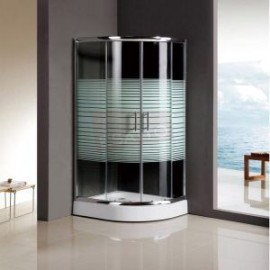 Cancel para baño curvo con base 90 x 90 x195 CA-006R