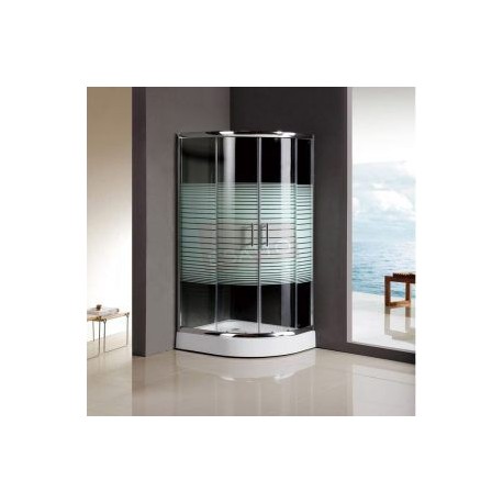 Cancel para baño curvo con base 90 x 90 x195 CA-006R