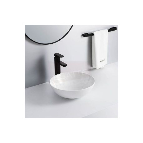 Econokit Globus NC paquete lavabo llave negra cuadrada y desagües