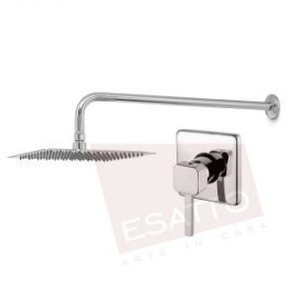 Econokit Lluvia Paquete de regadera brazo y monomando