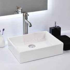 Econokit Platz Satin paquete lavabo con llave acero inoxidable contra y céspol