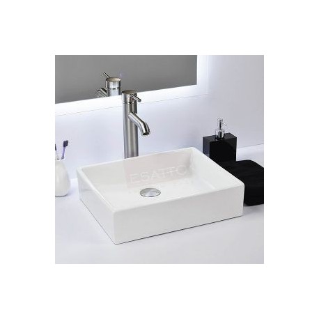 Econokit Platz Satin paquete lavabo con llave acero inoxidable contra y céspol