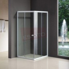 Cancel para baño rectangular sin base 80 x 100 x 185 CA-003S