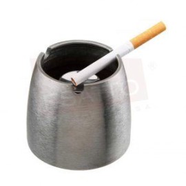 Cenicero acero inoxidable cilíndrico para 3 cigarrillos AC-053