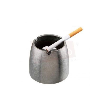 Cenicero acero inoxidable cilíndrico para 3 cigarrillos AC-053