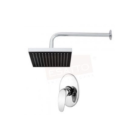 Econokit Renzo 3 paquete regadera lluvia y brazo