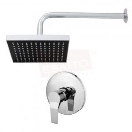 Econokit Renzo 4 paquete regadera lluvia y brazo