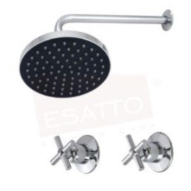 Econokit Rhin 6 paquete regadera lluvia brazo y llaves