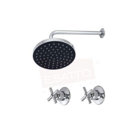 Econokit Rhin 6 paquete regadera lluvia brazo y llaves