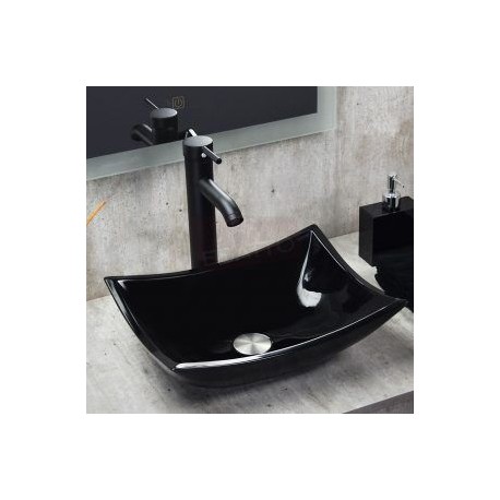 Econokit Stylo N Paquete Lavabo ovalin negro llave negra contra y céspol