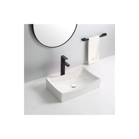 Econokit Vela NC Paquete Lavabo llave negra cuadrada + desagües