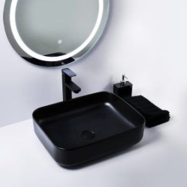 Econokit Vulkan NCN paquete lavabo llave cuadrada contra negros y céspol