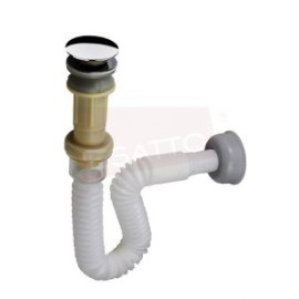 Céspol flexible completo con válvula contra sin rebosadero