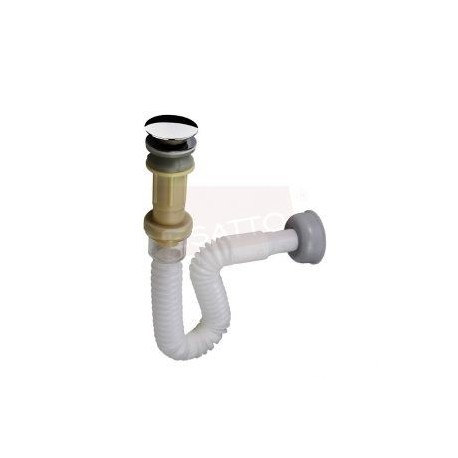Céspol flexible completo con válvula contra sin rebosadero