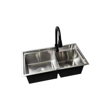 Econokit Zwei N Paquete Tarja fregadero doble llave cocina contra y céspol