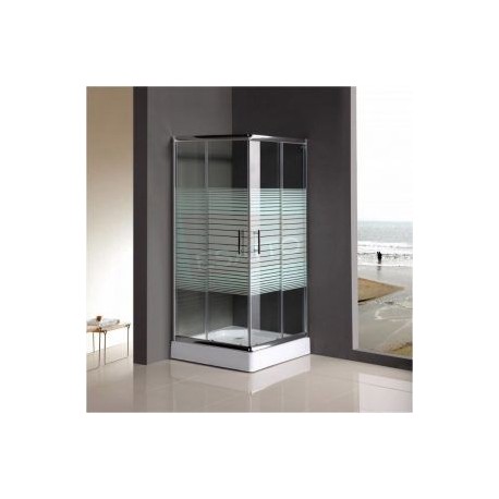 Cancel para baño cuadrado con base 90 x 90 x 195 CA-008R