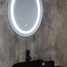 Espejo led touch ovalado 50 x 70 cms vertical AT16-S