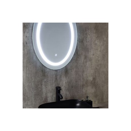 Espejo led touch ovalado 50 x 70 cms vertical AT16-S