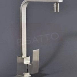 GC-027 LLAVE MONOMANDO DE COCINA O BAÑO ACERO INOXIDABLE