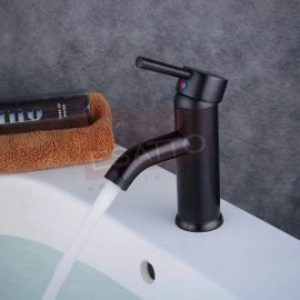 GRIFO PARA BAÑO BAJO NEGRO 7006A-N