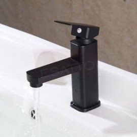 GRIFO PARA BAÑO BAJO NEGRO MZA031N