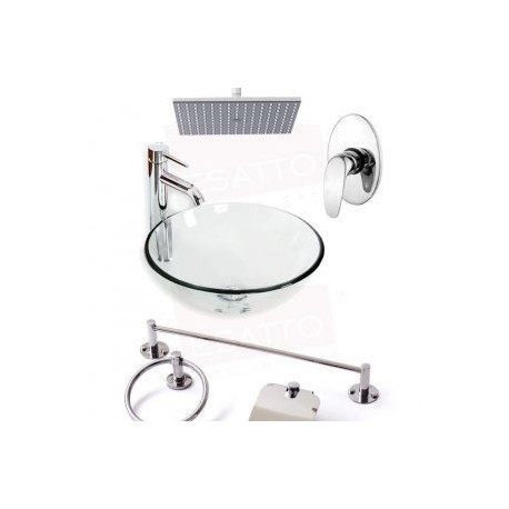 Megakit 1 paquete lavabo regadera accesorios