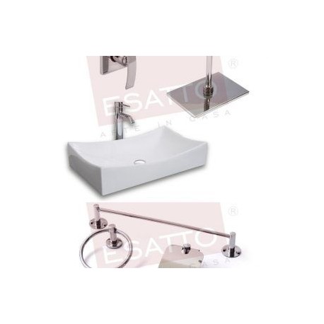 Megakit 3T paquete lavabo regadera accesorios