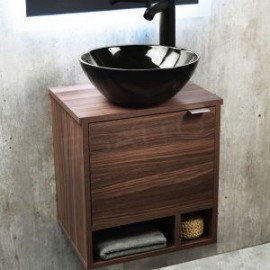 MUEBLE PARA BAÑO MODERNO LAVABO NEGRO DCNB NERO N
