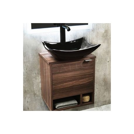 MUEBLE PARA BAÑO MODERNO LAVABO NEGRO DCNB STYLO N