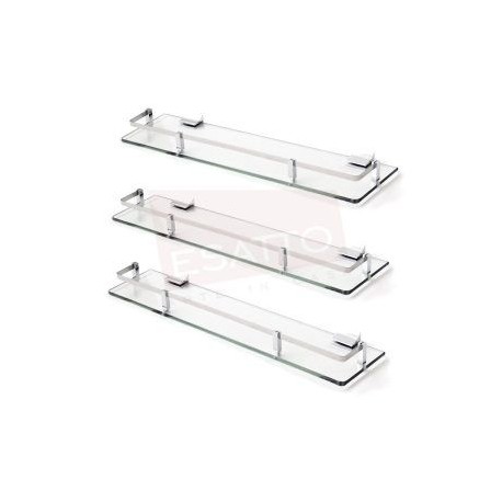 Paquete de 3 Repisas vidrio cromo AC-030