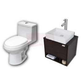 Paquete Mueble DCTA y Sanitario WC-001 Espejo gratis
