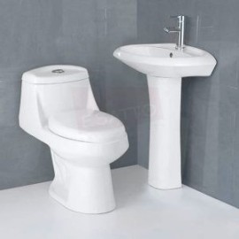 Paquete Sanitario WC-001 y lavabo Gamba Llave gratis