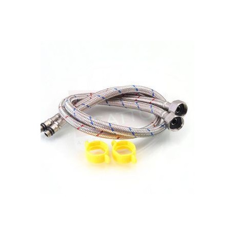 Par de mangueras para llave grifo monomando estándar 60 cms largo HE-015