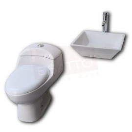 Paquete Sanitario WC-002 y lavabo OC-012 Maya Llave gratis