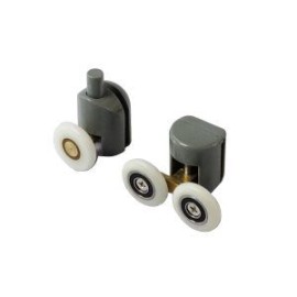 Set de 2 carretillas rodamientos dobles y sencillos para cancel HE-012