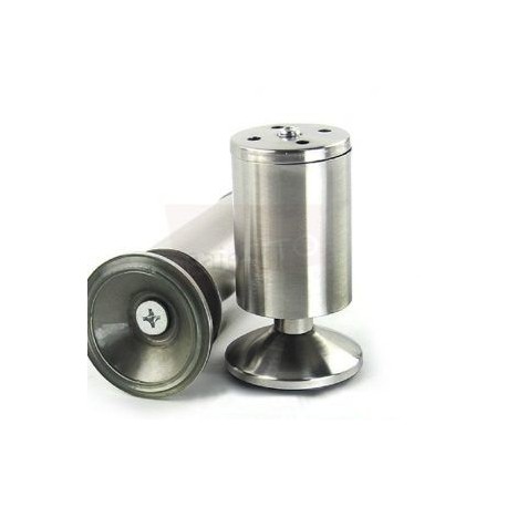 Set de 4 patas ajustables en acero inoxidable para muebles h10 cms HE-005 4-Pack