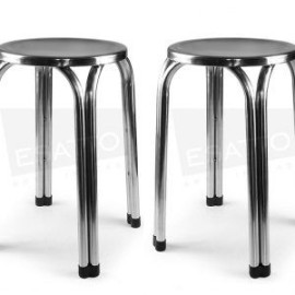 Banco circular acero inoxidable económico AC-043 2-Pack
