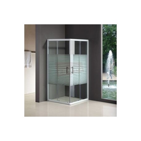 Cancel para baño cuadrado sin base 100 x 100 x 185 CA-011BR