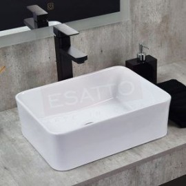 Econokit Borde Mini NC Paquete Lavabo grifo negro cuadrado contra y céspol