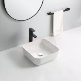 Econokit Bild NC Paquete Lavabo llave negra cuadrada + desagües